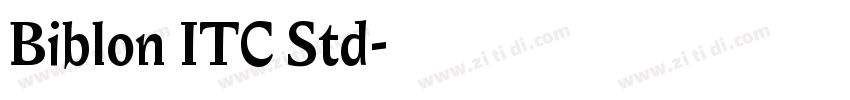 Biblon ITC Std字体转换